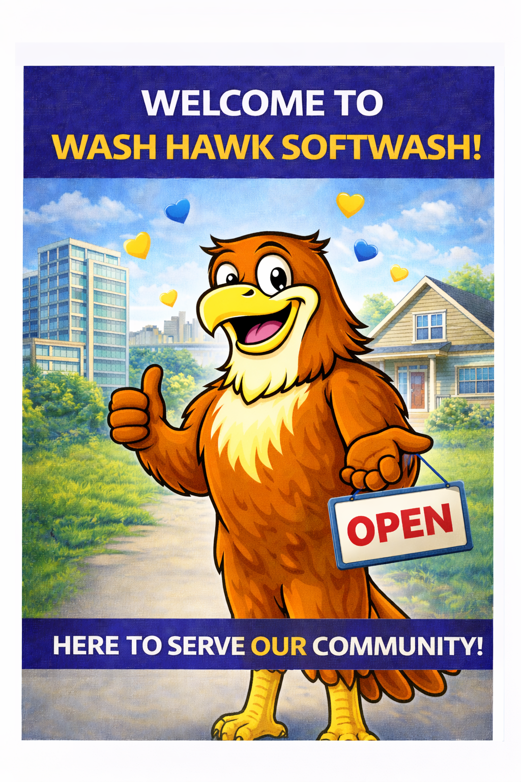 Welcome to Wash Hawk Softwash — Serving Our Community with an Eye for Clean